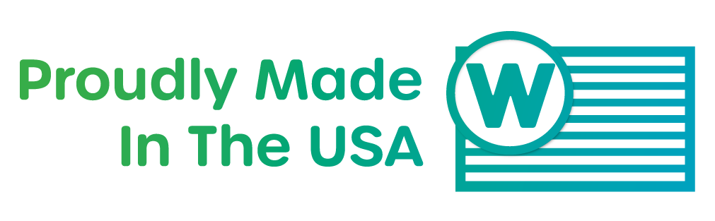 Proudly made in the USA WiggleLess branded
