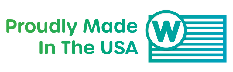 Proudly made in the USA WiggleLess branded
