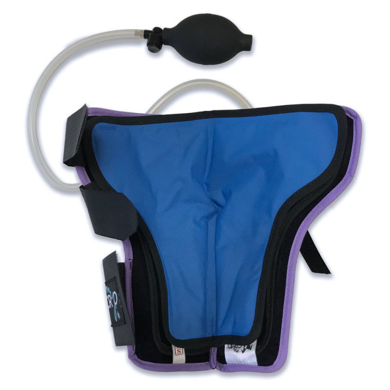 MyCryo compression sleeve open to show inside of the the sleeve